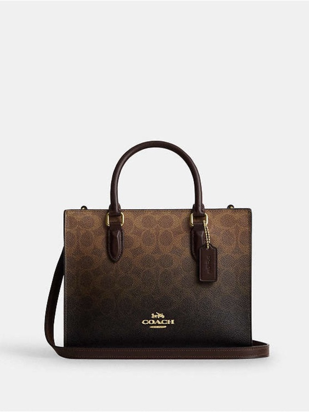 Coach CDY27 Maggie Small Tote Bag
In Maple Ombre Signature Canvas